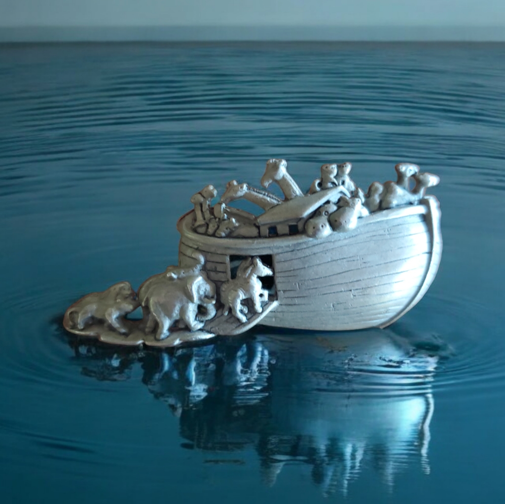 Ajc Vintage Noah's Ark Brooch